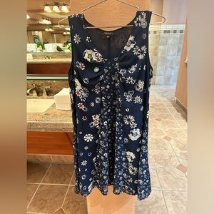 JASON WU x Target navy floral print tank dress size medium